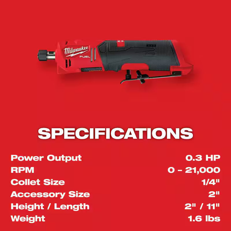 12V Lithium-Ion Brushless Cordless 1/4 in. Straight Die Grinder Kit S676127