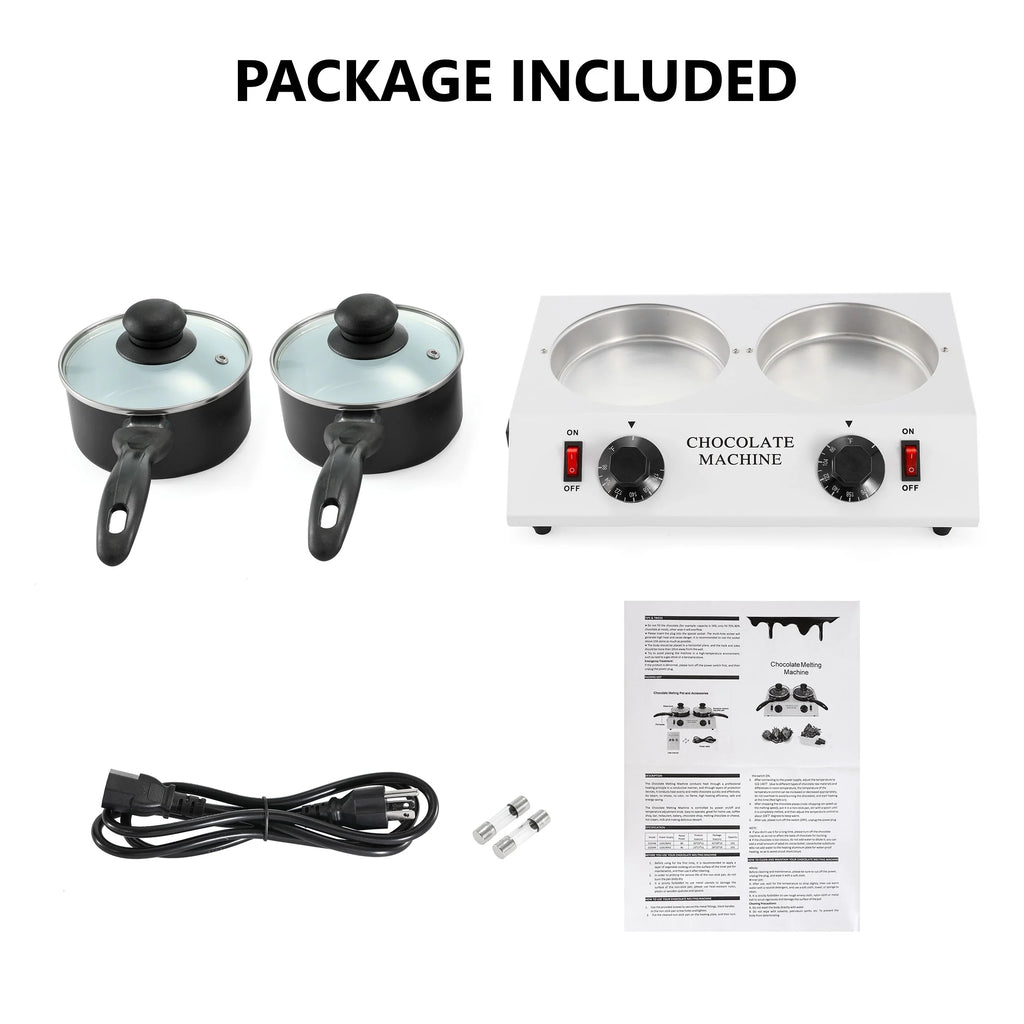 Chocolate Melting Pot, Double Pots Electric Melter A191623