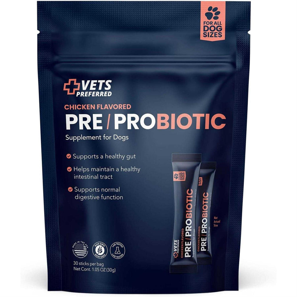 Chicken Flavored Pre-Probiotic Powder Supplement for Dogs 30 Sticks G503