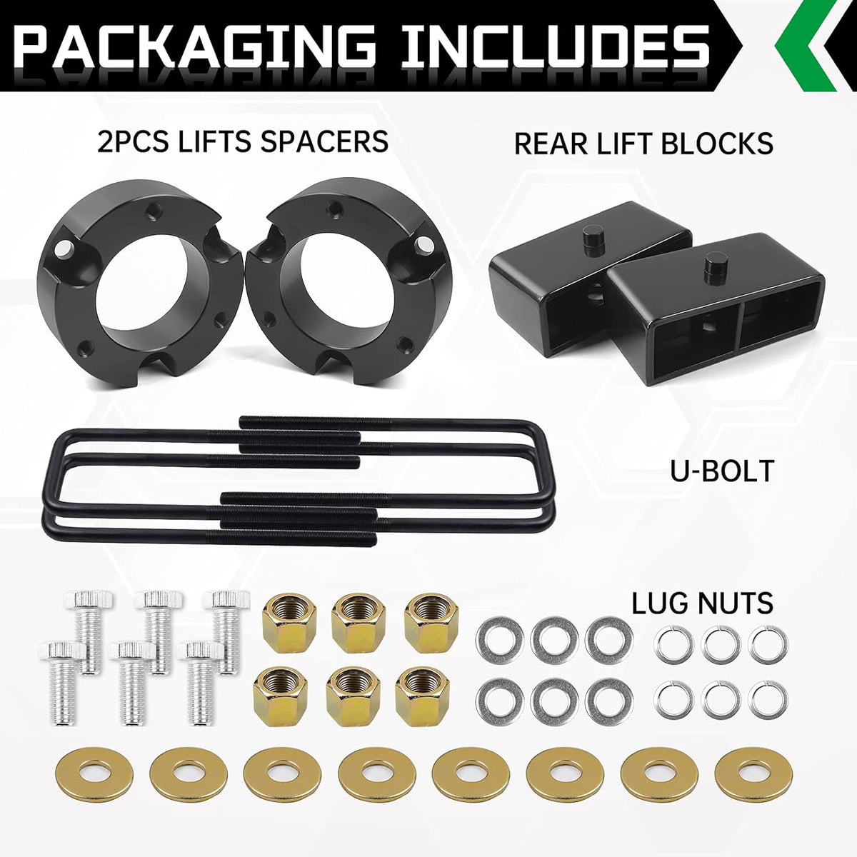 3" Front and 2" Rear Leveling Lift Kit B51919