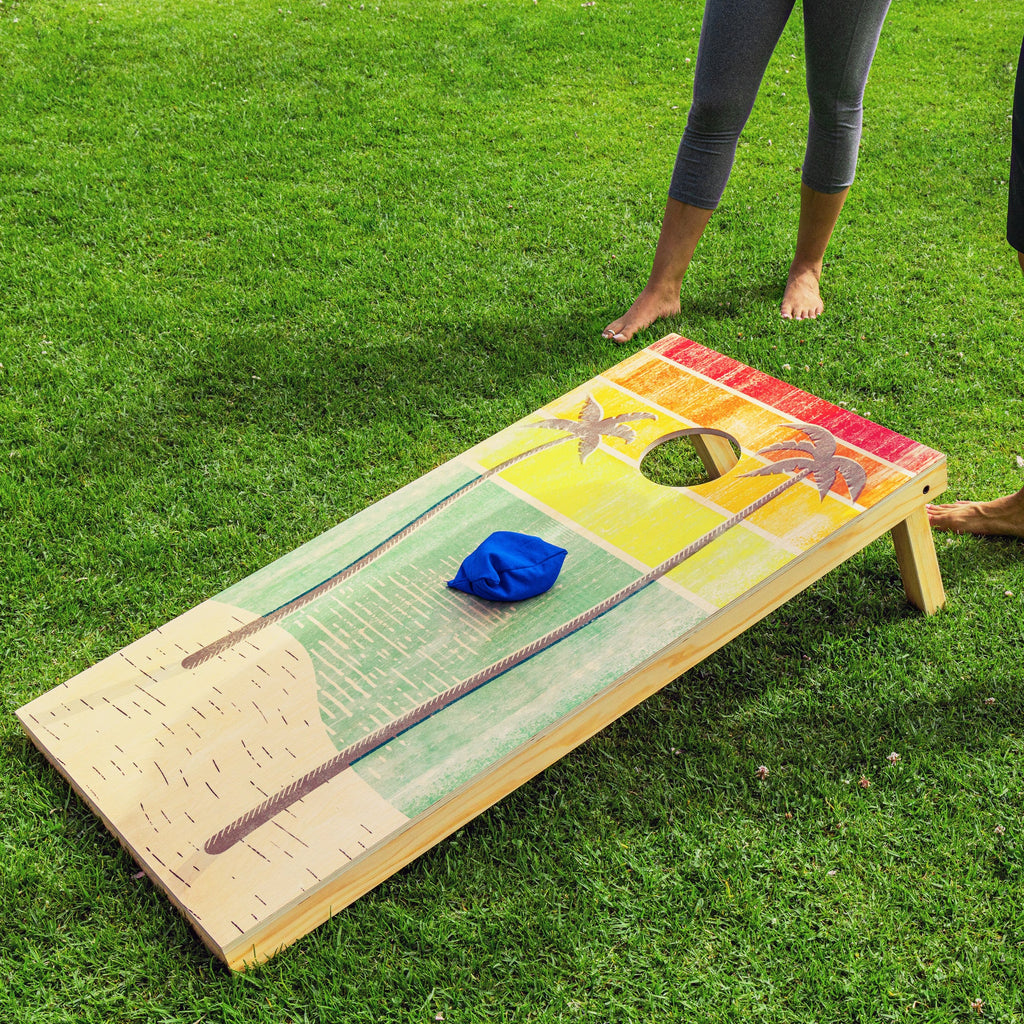 4'x2' Wood Cornhole Set E472537
