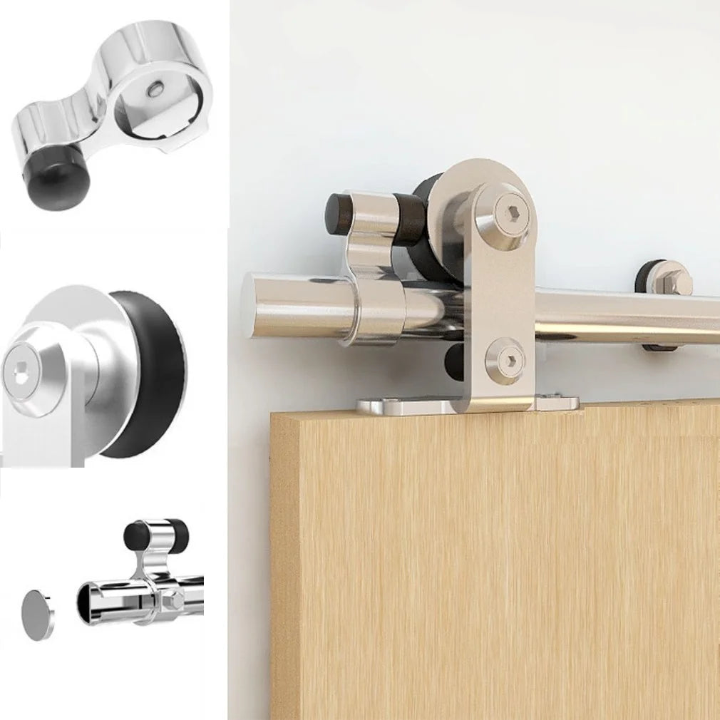 14Ft Stainless Steel Sliding Barn Door Hardware Kit I739