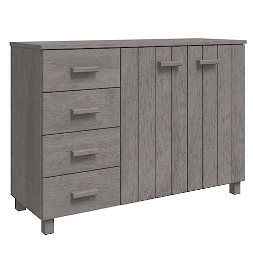 Light Gray Solid Wood Pine Sideboard V732
