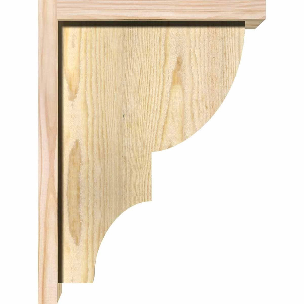 Ridgewood Rough Sawn Corbel with Backplate, Douglas Fir B459