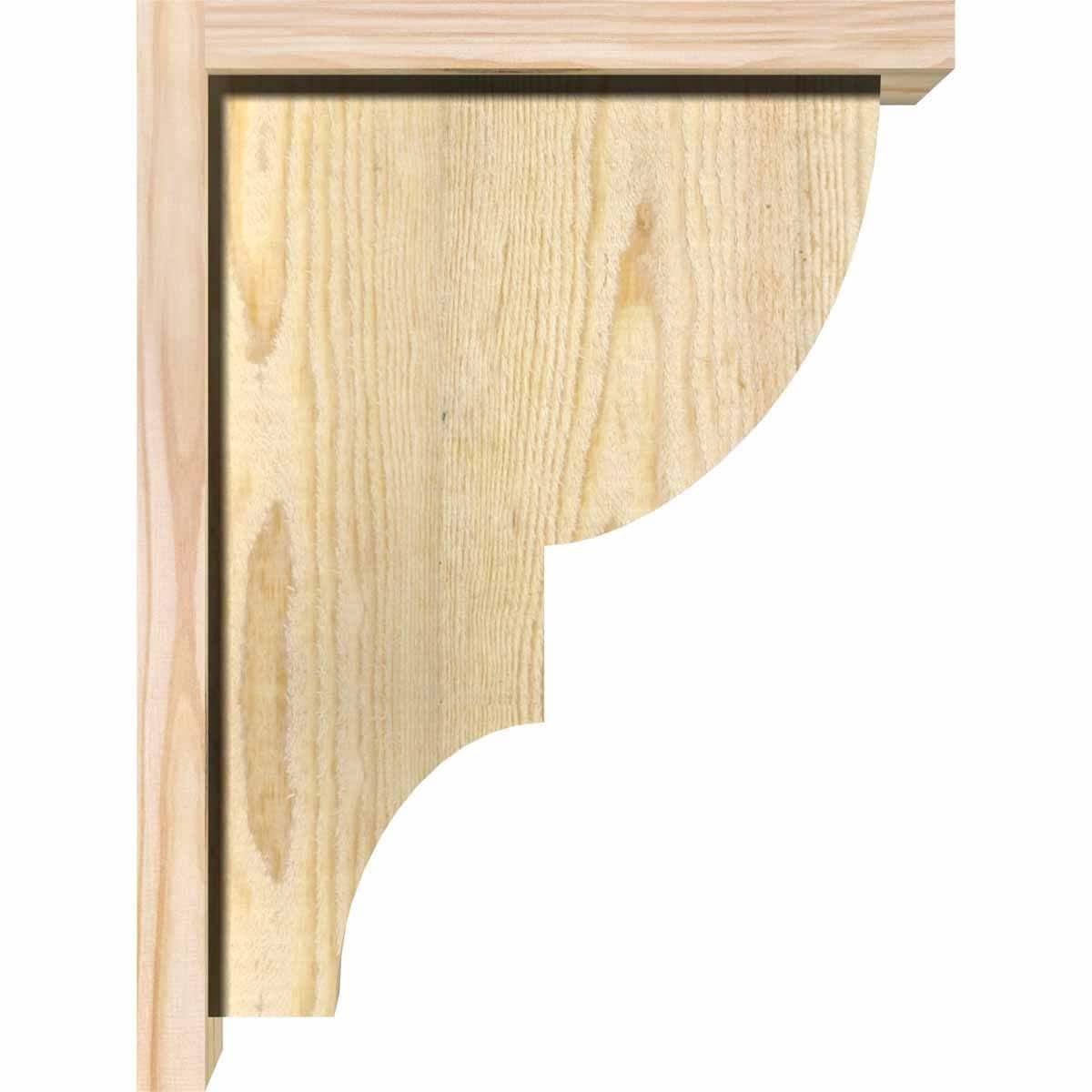 Ridgewood Rough Sawn Corbel with Backplate, Douglas Fir B459