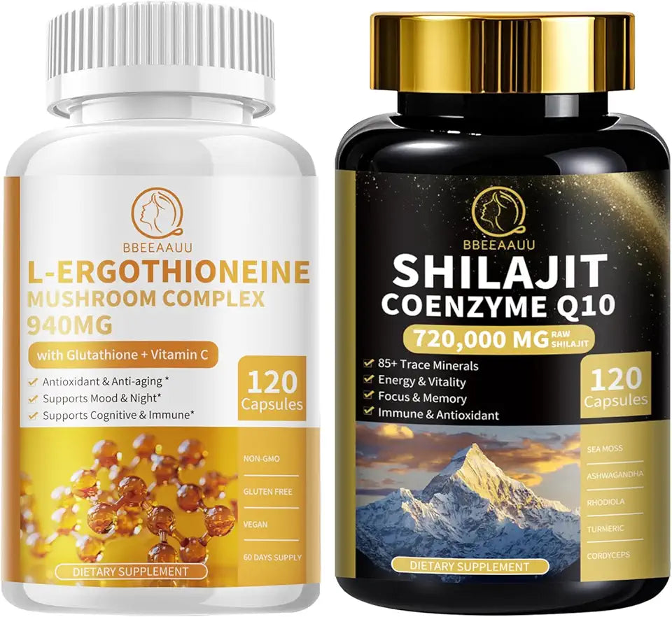 Shilajit Capsules with Sea Moss & Mushroom Complex Capsules Supplements M55495