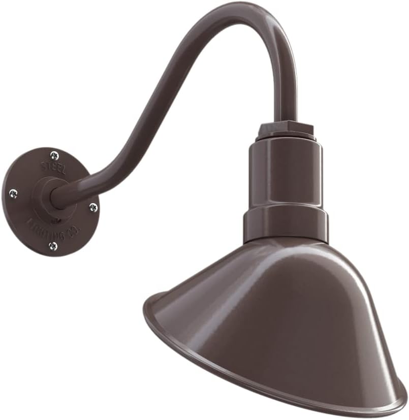 9 inch Dome 11 inch Straight Arm Matte Black Sign Light Z414
