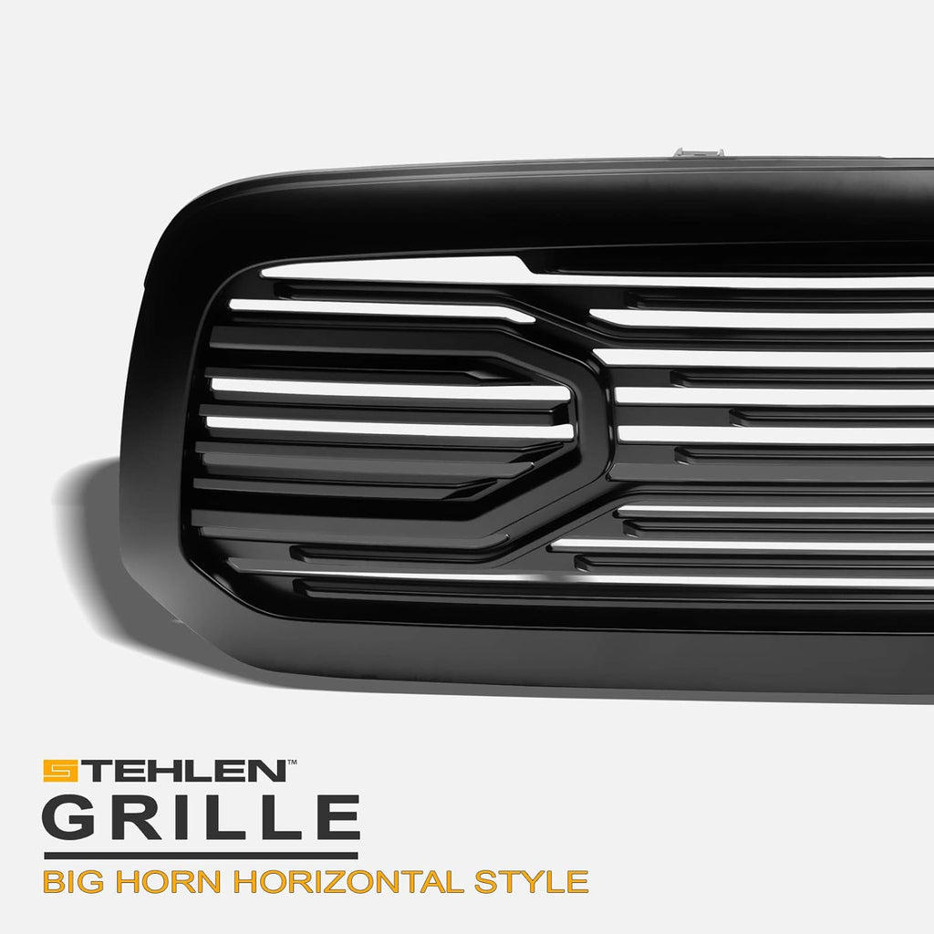 Matte Black Front Hood Bumper Grille for Ram 1500 R709
