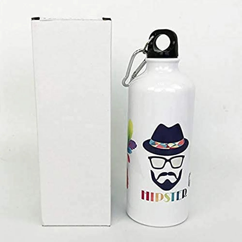50PCS Blank Coated 500ml Aluminium Water Bottle W876