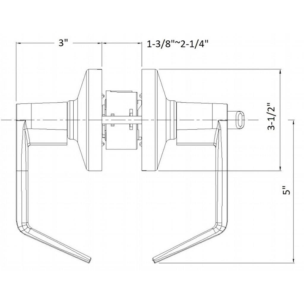 Satin Chrome Leverset K91251