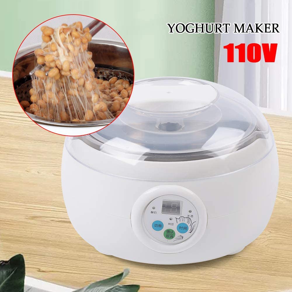 1.5L Stainless Steel Yogurt Maker with LCD Display W843623