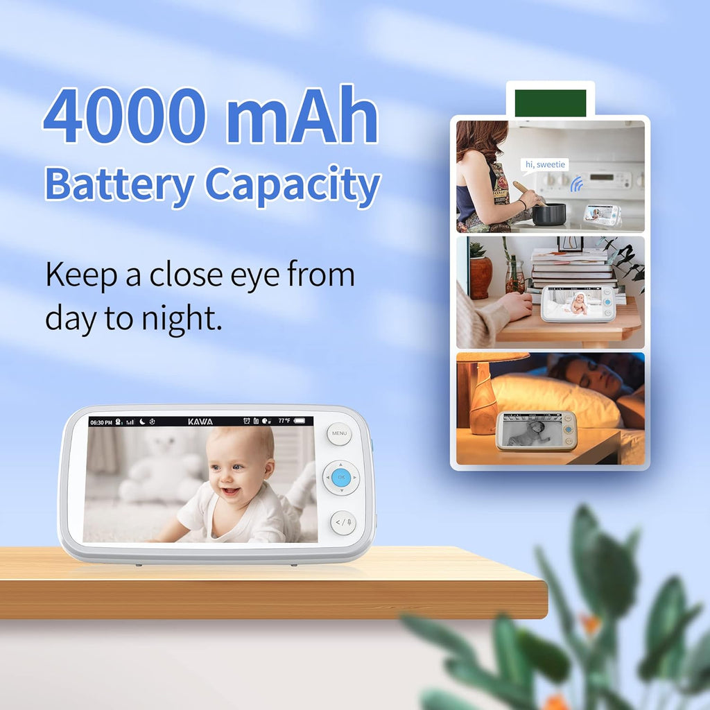 5 720P HD Video Baby Monitor with Night Vision and 2-Way Audio Q116