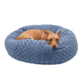 Curly Fur Plush Donut Dog Bed Q5021