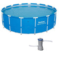 15ft x 48in Steel Pro Frame Above Ground Pool with Cartridge Filter Pump K8636