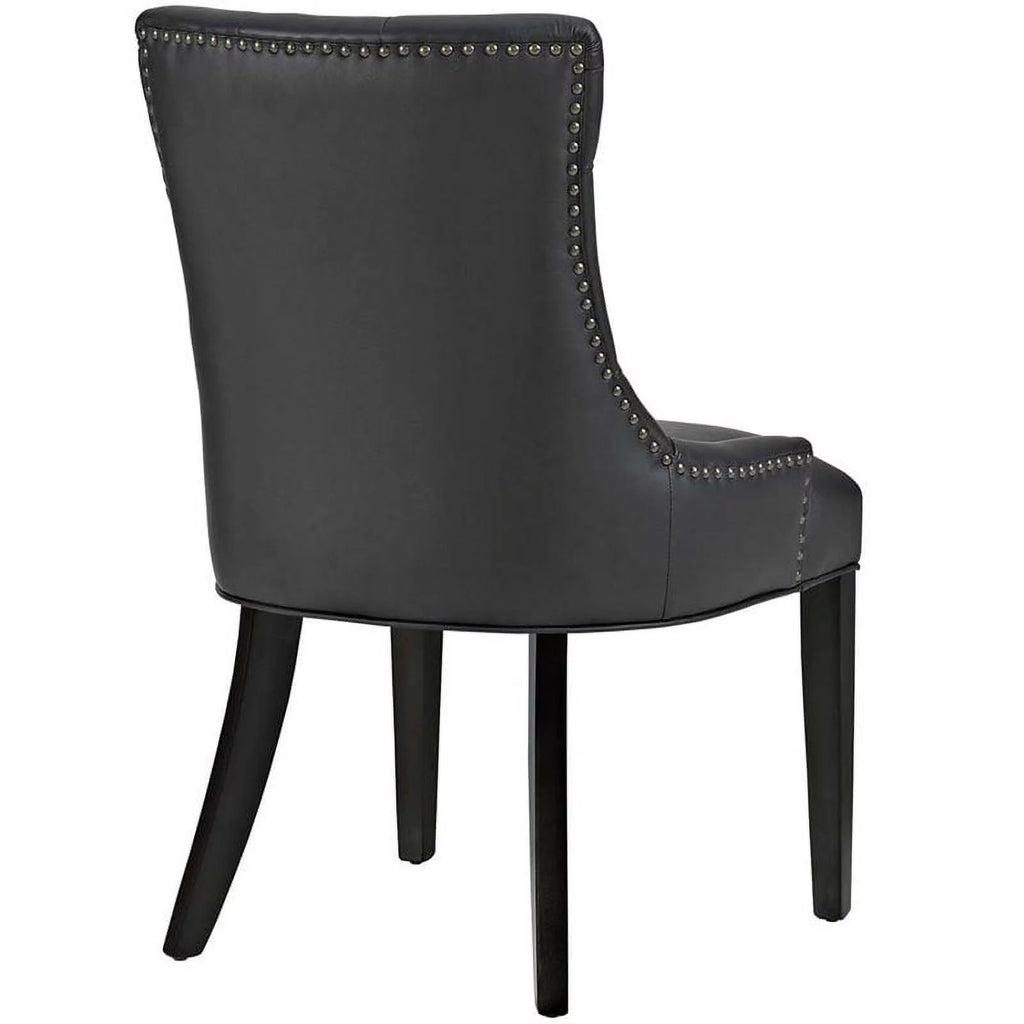 Black Faux Leather Dining Side Chair N39989