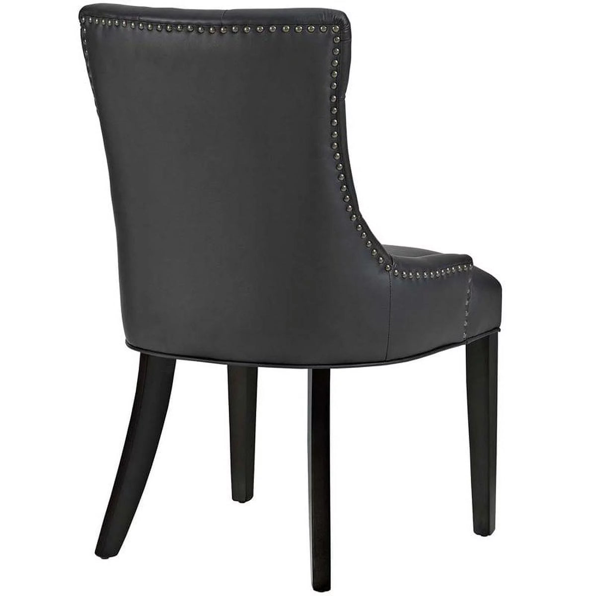 Black Faux Leather Dining Side Chair N39989