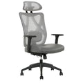 Ergonomic Mesh/Vegan Leather High-Back Task Chair, Gray/Black I992