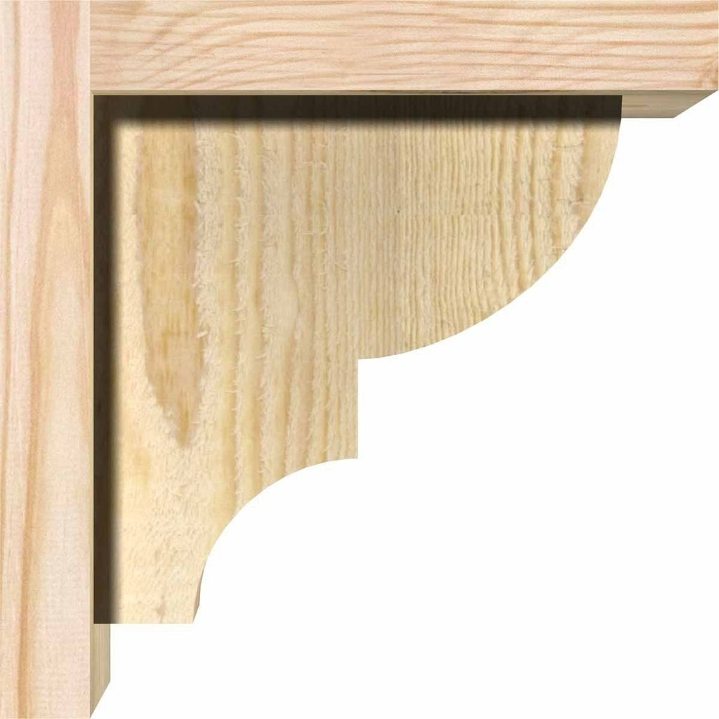 Ridgewood Rough Sawn Corbel with Backplate, Douglas Fir B459