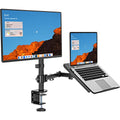 Extra Tall Single Monitor Desk Mount with Tray, Black O926424