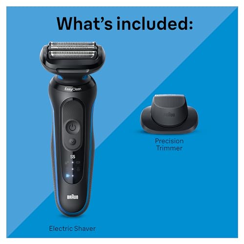 Blue Electric Foil Shaver with Precision Trimmer H62317
