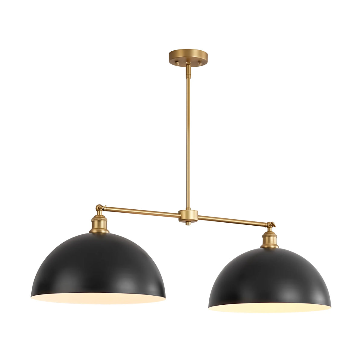 2-Light Linear Dome Industrial Pendant Z830