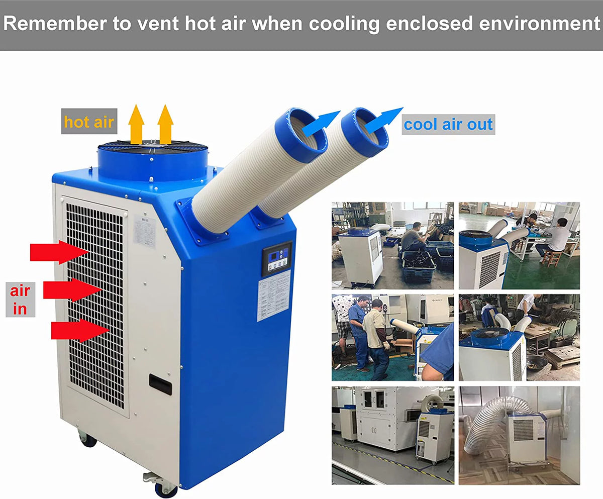 Portable 18,700 BTU/H Industrial Air Conditioner X574836