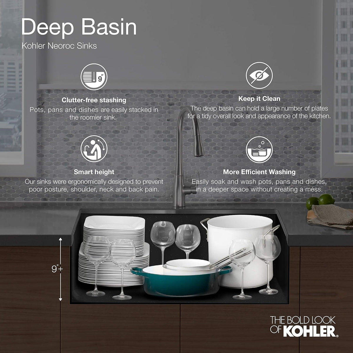 Matte Graphite Kitchen Sink I31832