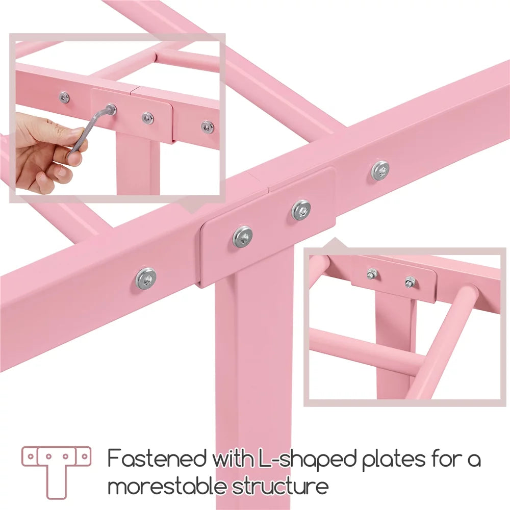 Queen Metal Bed Frame with Headboard & Footboard R10668