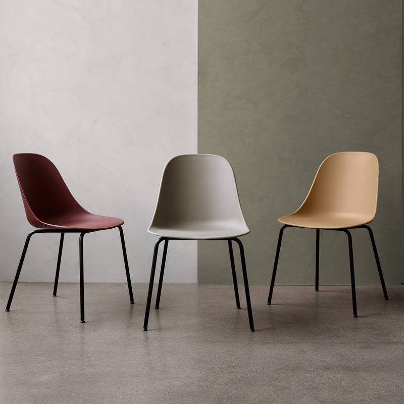 Black Steel Dining Side Chair Q3301
