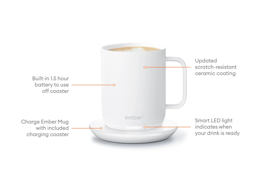 10 oz Black App Controlled Heated Coffee Mug V58299