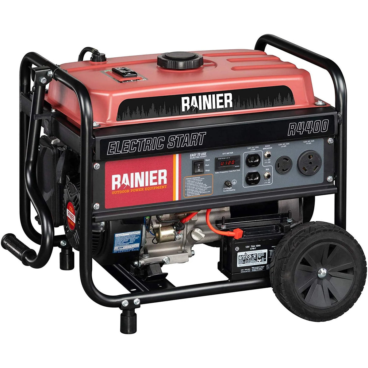 4400 Peak Watt Portable Gas Generator with Electric Start X5787