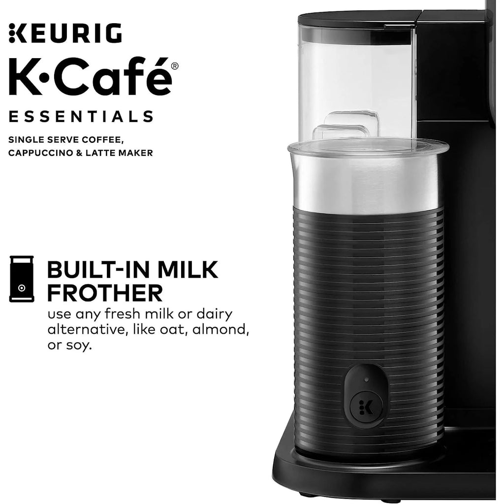 Black Single Serve Coffee Latte and Cappuccino Maker K6652