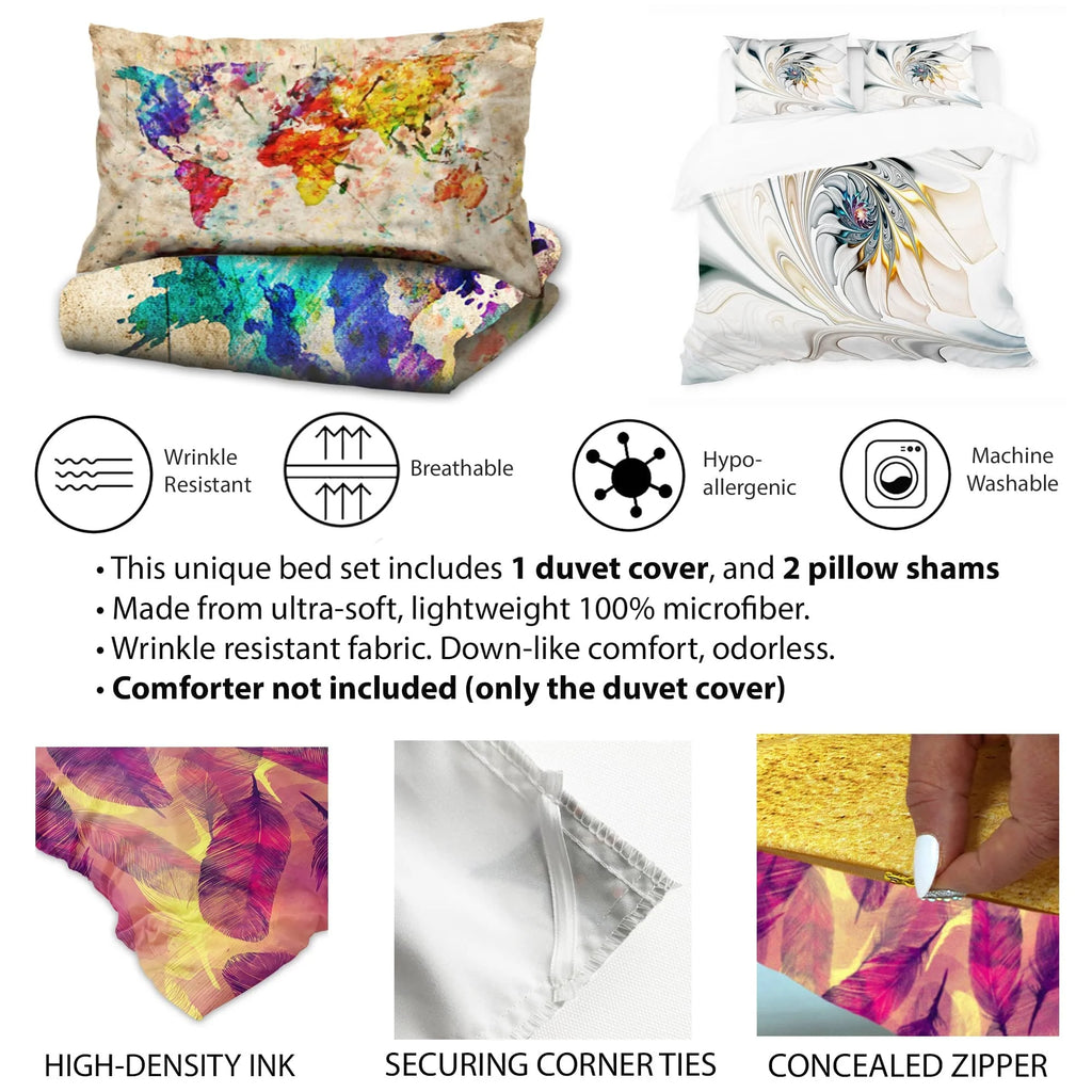 Yellow Floral Bedding Comforter Set with 2 Shams Twin I930