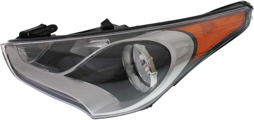 Hyundai Veloster Headlight Assembly 2012-2016 Passenger Side Multireflector with Bulbs T626901