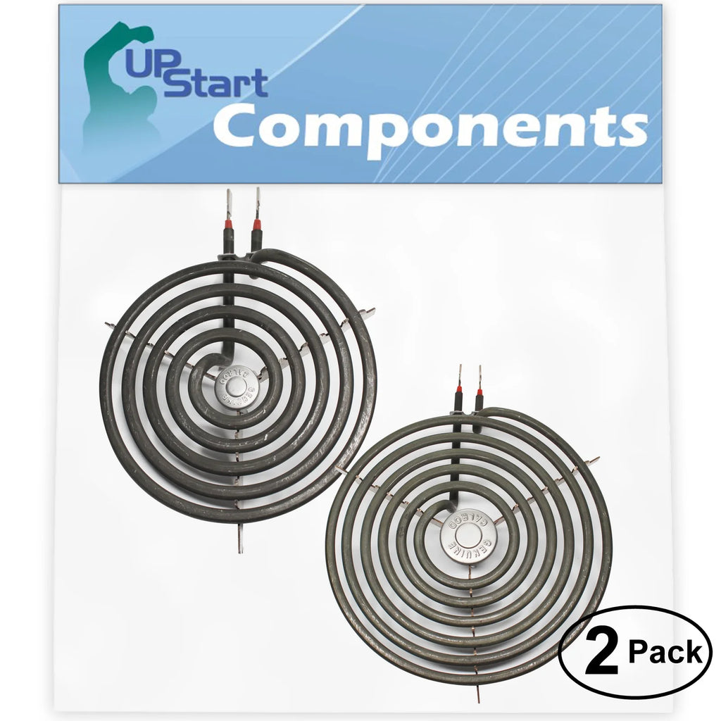 2-Pack 8 inch 6 Turns & 6 inch 5 Turns Surface Burner Elements for Range Stove Cooktop P875