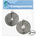 2-Pack 8 inch 6 Turns & 6 inch 5 Turns Surface Burner Elements for Range Stove Cooktop P875