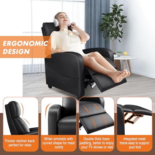 Reclining Accent Chair with Massage & Heating Function S918