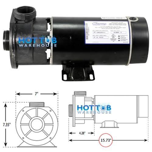 1.5HP 230V 60Hz 2-Speed 48 Frame Center Discharge Pump H836443