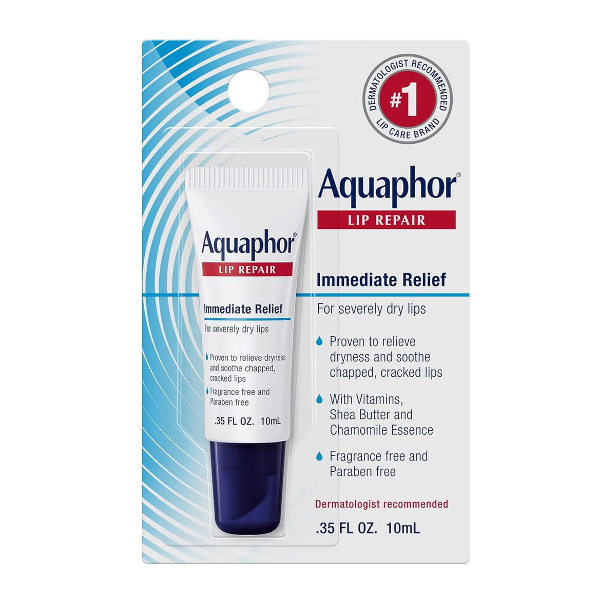 Aquaphor Lip Repair Ointment .35 fl. oz. Tube J968