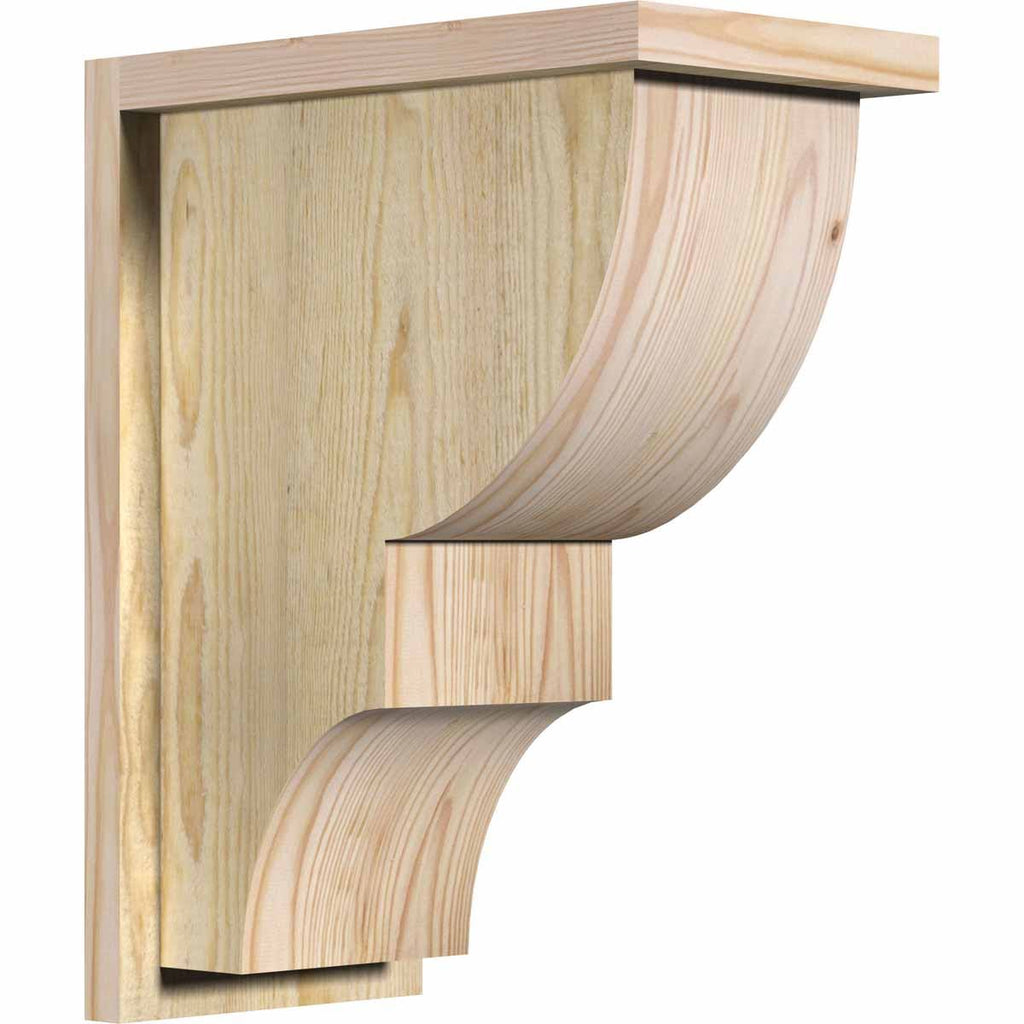 Ridgewood Rough Sawn Corbel with Backplate, Douglas Fir B459