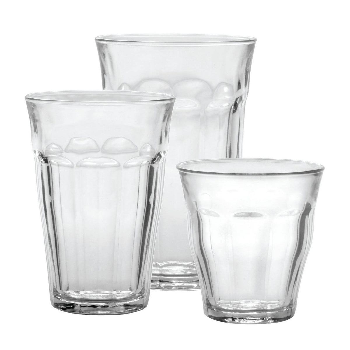 36 Piece Clear Tempered Glass Drinkware and Tumbler A566136