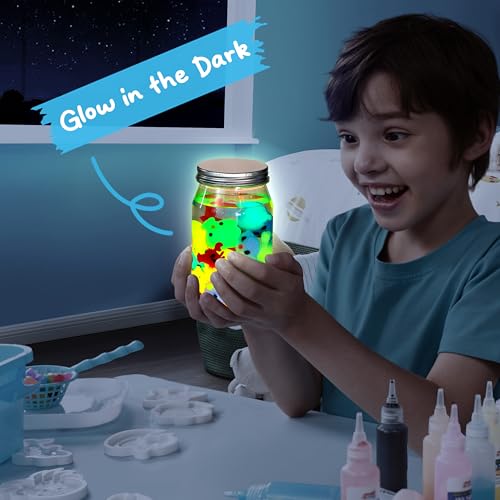 Glow-in-The-Dark Water Gel Kit with 10 Gels and 12 Molds V331447