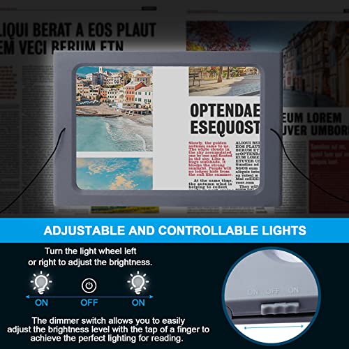 36 LED Dimmable Floor Magnifying Lamp with Stand U68465