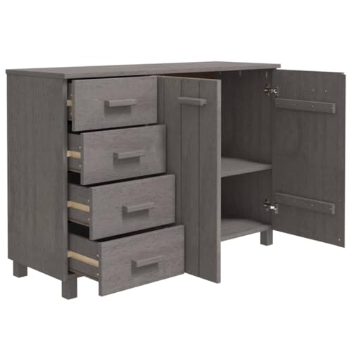 Light Gray Solid Wood Pine Sideboard V732