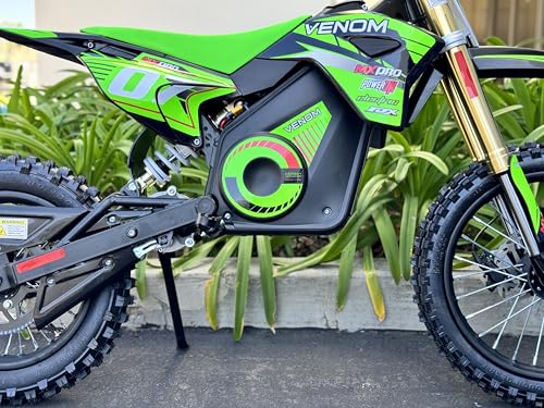1600W Electric Dirt Bike 48V Lithium Battery Green I597188