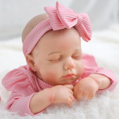 18 Inch Sleeping Baby Doll with Magnetic Pacifier D72105