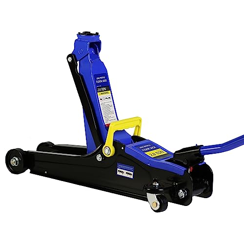 Blue Steel Low Profile Hydraulic Floor Jack, 2 Ton Capacity P11875