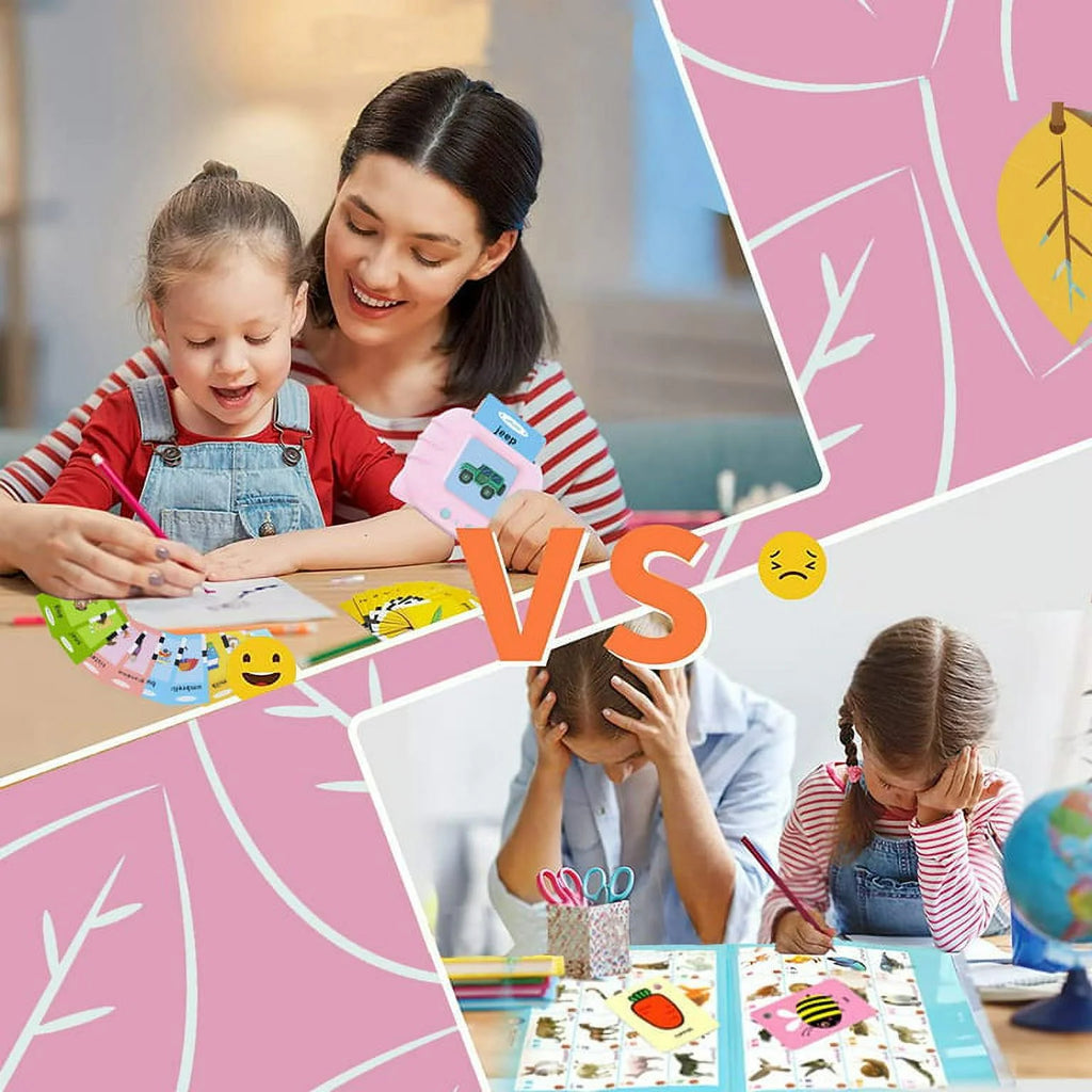 Pink Talking Flash Cards Toddler Toys P878