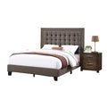 Queen Size Tufted Upholstery Bed K1860