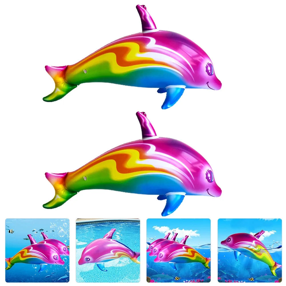 2pcs Big Inflatable Dolphin Toys U53059